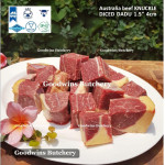 Beef BLADE Australia RALPHS frozen daging rendang empal sampil kecil PORTIONED CUTS 1.5" 4cm (price/pc 1kg)